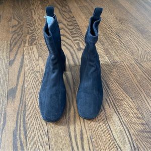 H&M Faux Suede Sock Boots
